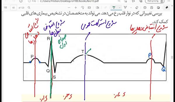 عکس قلب در کتاب زیست دهم
