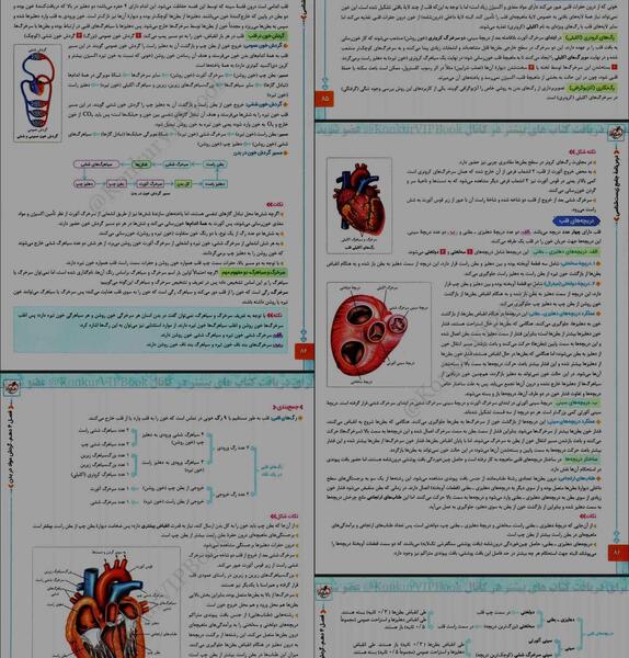 عکس قلب در کتاب زیست دهم