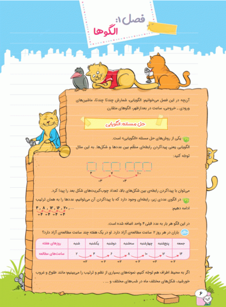 عکس کتاب سوم ریاضی