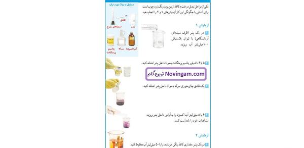 دانلود عکس کتاب علوم ششم