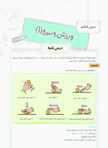 عکس های کتاب علوم ششم