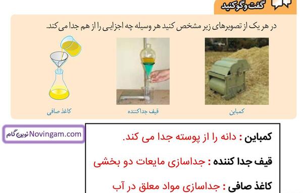 عکس های کتاب علوم هشتم
