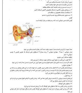 عکس چشم کتاب علوم پنجم