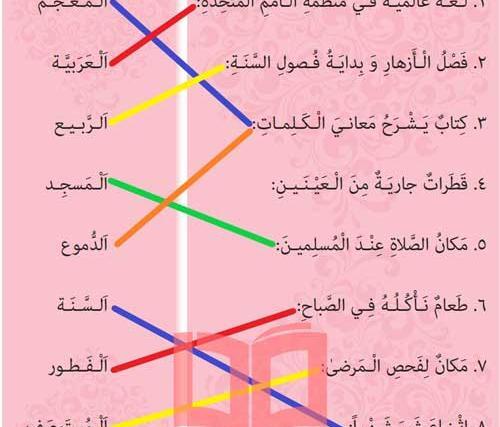 عکس های کتاب عربی هشتم