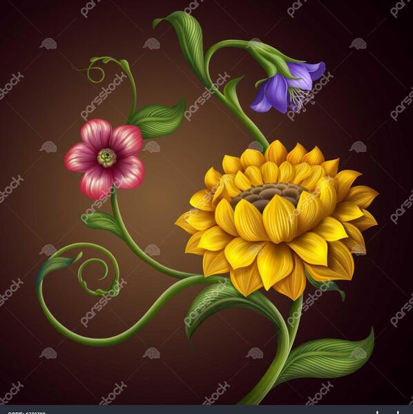 عکس گل های زیبای فانتزی