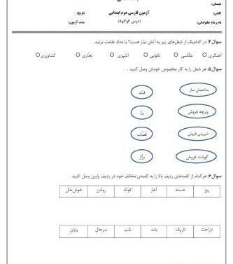 عکس کتاب فارسی دوم دبستان درس اول