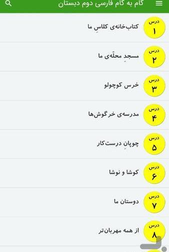 عکس کتاب فارسی دوم دبستان درس نوروز