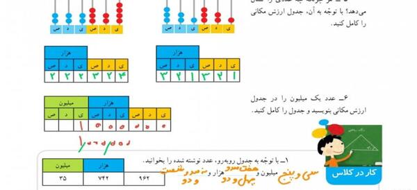 عکس کتاب کلاس چهارم ریاضی