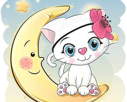 عکس گربه ملوس نقاشی