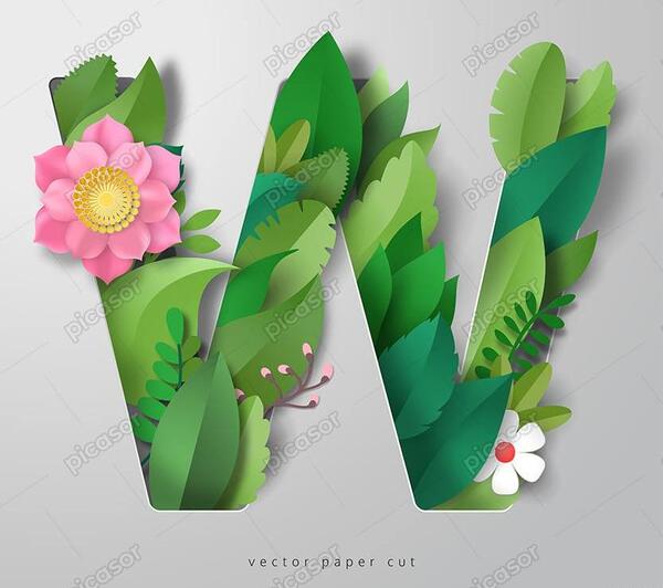 عکس حروف انگلیسی با گل رز