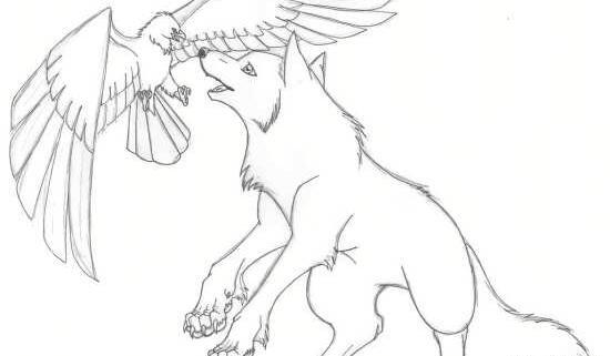 عکس نقاشی گرگ جدید