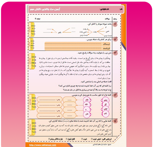 عکس کتاب نگارش سوم