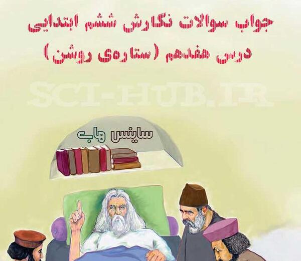 عکس کتاب نگارش ششم درس اول
