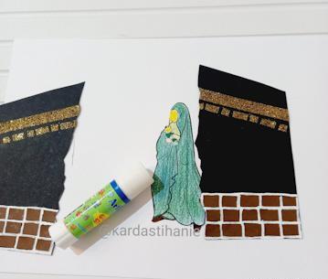 عکس کاردستی کعبه با مقوا