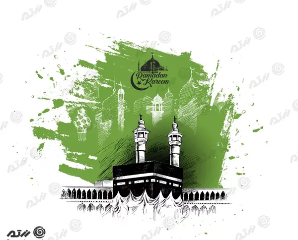 عکس خانه کعبه برای نقاشی