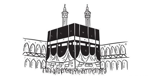 عکس خانه کعبه برای نقاشی