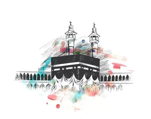 عکس خانه کعبه برای نقاشی