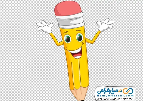 عکس کتاب و مداد کارتونی