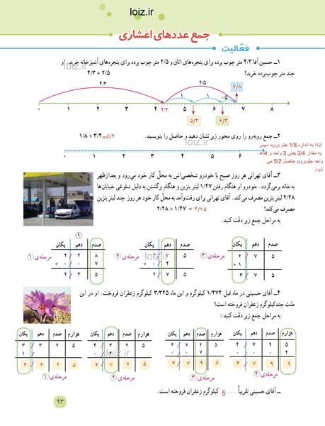 عکس صفحه ۹۳ کتاب نگارش ششم