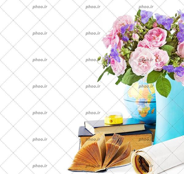عکس گل های کتاب