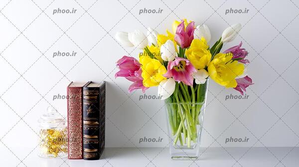 عکس گل های کتاب