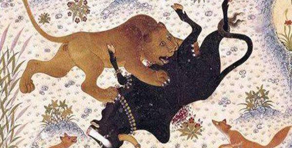 عکس هایی از کتاب کلیله و دمنه