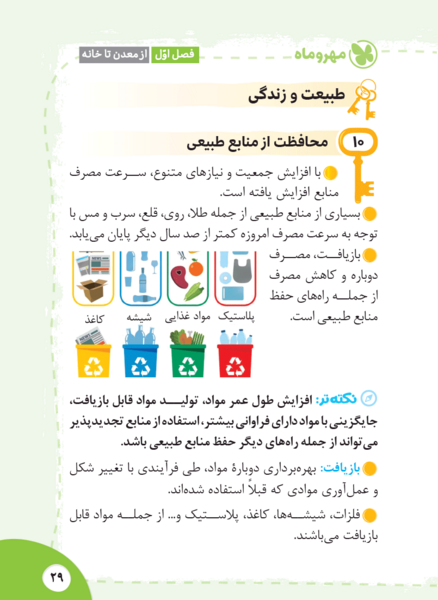 عکس کتاب شیمی هفتم
