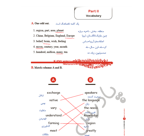 عکس کتاب زبان یازدهم انسانی
