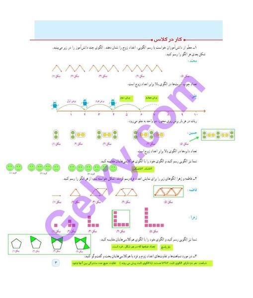 عکس کتاب ریاضی ششم صفحه ۵۵