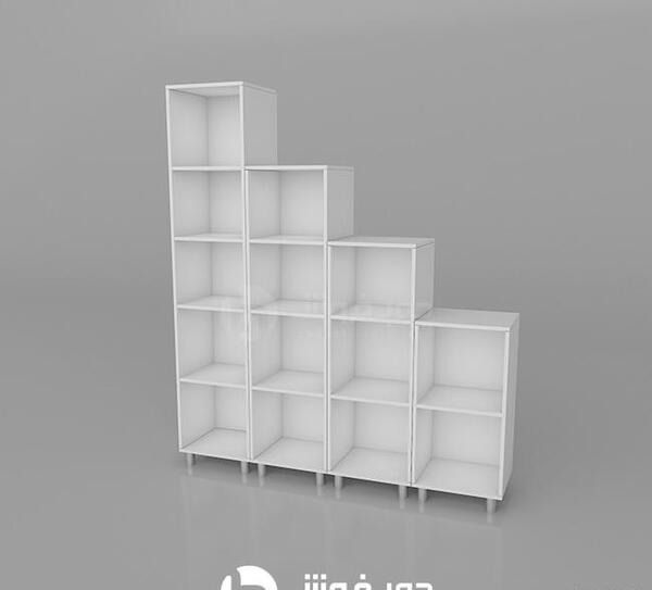 عکس قفسه کتاب خالی