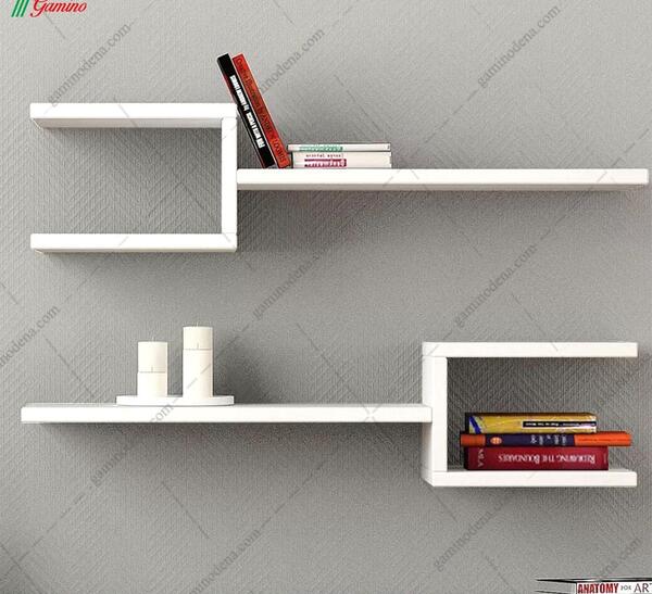 عکس قفسه کتاب خالی