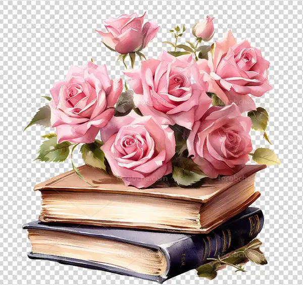 عکس از کتاب و گل