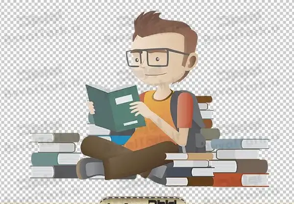 عکس کتاب خواندن پسرانه