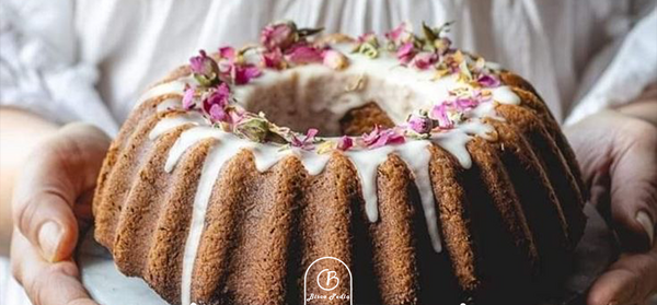 عکس کیک گل محمدی