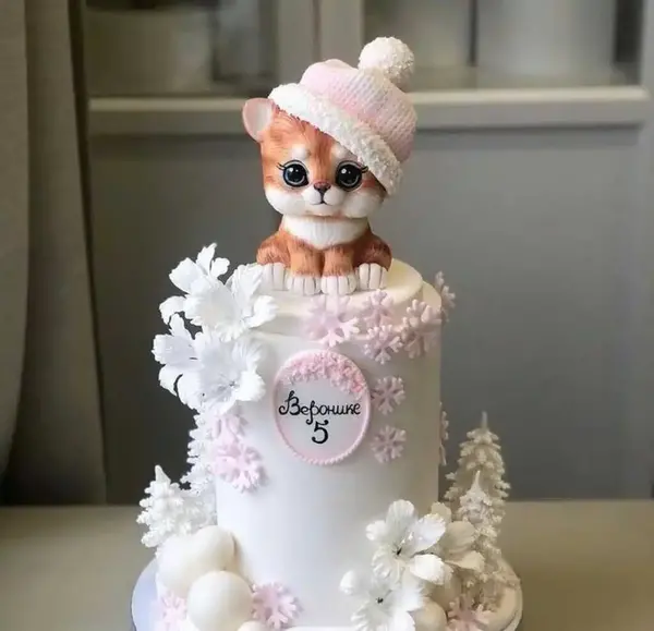 عکس کیک گربه دخترانه