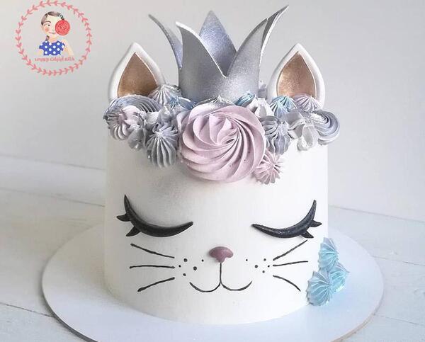 عکس کیک گربه ای ملوس
