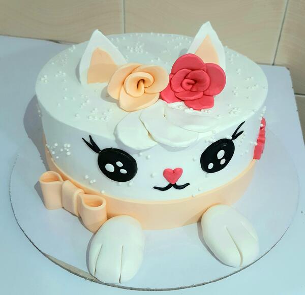 عکس کیک گربه ای ملوس