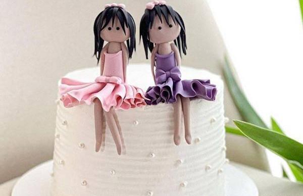 عکس کیک تولد دخترانه 3 طبقه