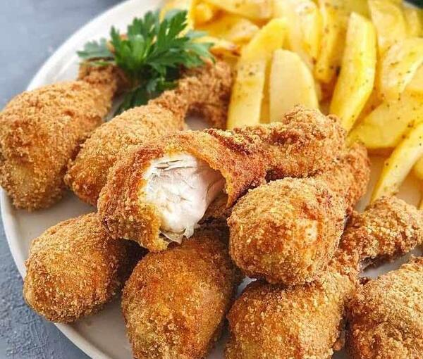 عکس کیک مرغ سوخاری