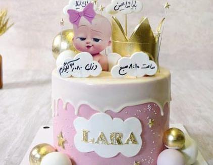 عکس کیک نوزادی پسرانه