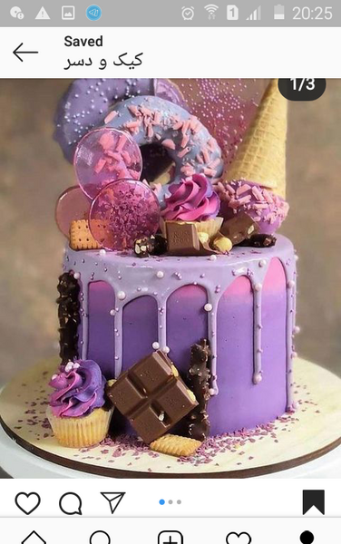 عکس کیک شکلاتی نی نی سایت