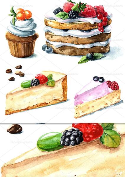 عکس از کیک و شیرینی