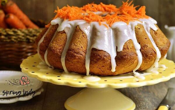 عکس کیک هویج گردو