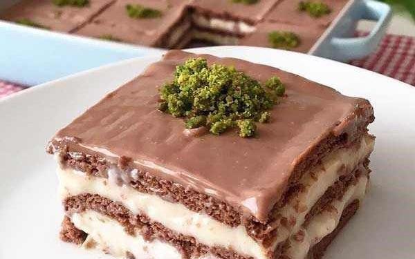 عکس کیک یخچالی خانگی