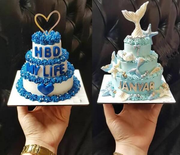 عکس کیک یک طبقه ای