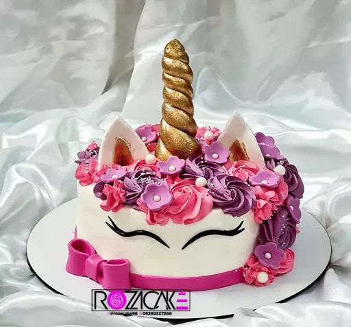 عکس کیک دخترانه یونیکورن
