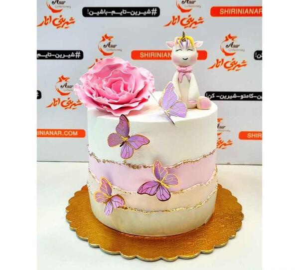 عکس کیک دخترانه یونیکورن
