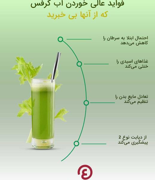 عکس از آب کرفس