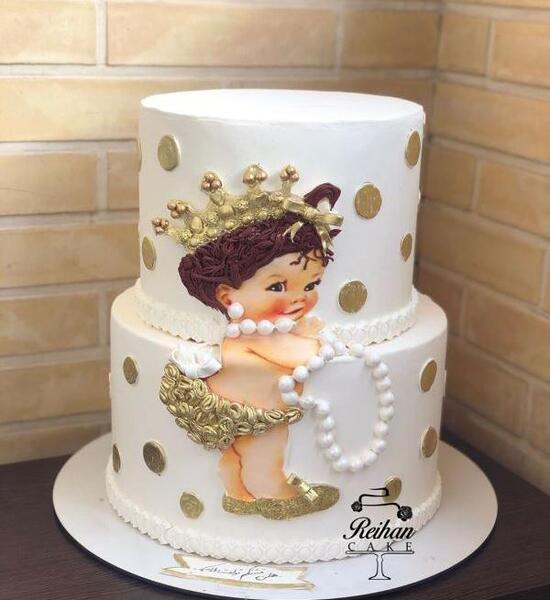 عکس کیک دخترانه یک سالگی