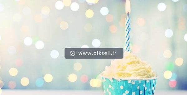 عکس کیک و شمع برای تولد